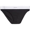 Calvin Klein Rib Logo Bikini In Black