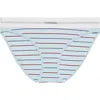 Calvin Klein Rib Logo Bikini In Multi
