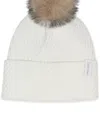 Calvin Klein Rib Pom Beanie In White