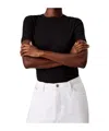Calvin Klein Rib Short-sleeved T-shirt In Black
