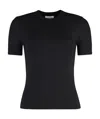 Calvin Klein Rib Short-sleeved T-shirt In Black