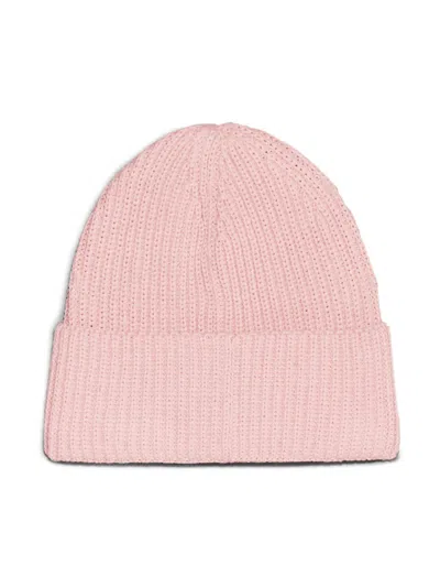 Calvin Klein Kids' Ribbed Beanie In Pink