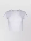 CALVIN KLEIN RIBBED CREW NECK CROPPED T-SHIRT