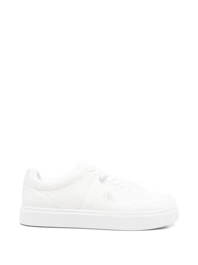 Calvin Klein Ribbed Lace-up Sneakers In Multi