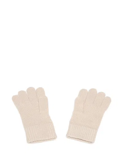 Calvin Klein 로고 패치 골지 장갑 In Neutral