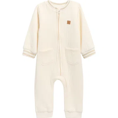 Calvin Klein Babies'  Ribbed Romper In White