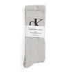 Calvin Klein Ribbed Socks In Gray