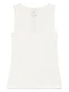 Calvin Klein Ribbed Tank Top In White