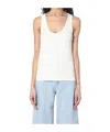 Calvin Klein Logo Tank Top In White