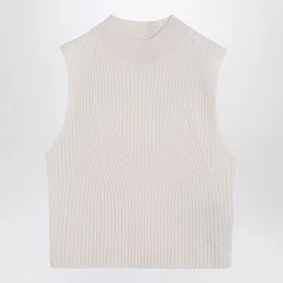 CALVIN KLEIN RIBBED WOOL WAISTCOAT