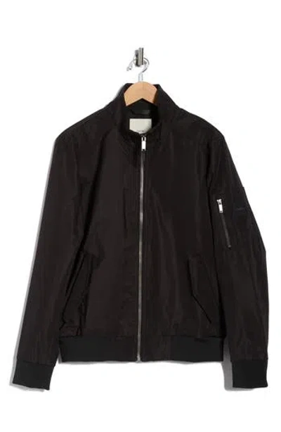 Calvin Klein Ripstop Softshell Bomber Jacket In Black