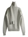 Calvin Klein Roll-neck Sweater In Gray