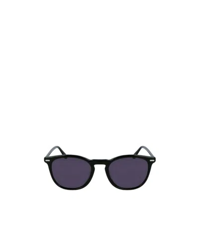 Calvin Klein Round-frame Glasses In Black