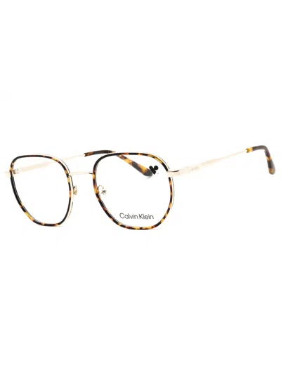Calvin Klein Round Men's Eyeglasses Ck24113n In Brown