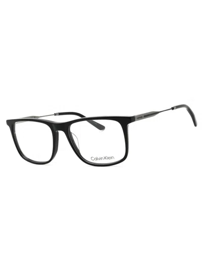 Calvin Klein Round Modern Eyeglasses For Men In Black