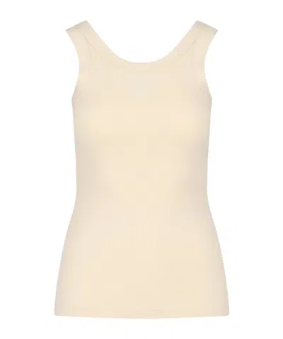 Calvin Klein Round-neck Vest In Nude