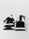 Calvin Klein Round Toe Lace Up Sneakers In Black