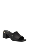 Calvin Klein Rowena Block Heel Sandal In Black