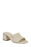 Calvin Klein Rowena Block Heel Sandal In Ivory