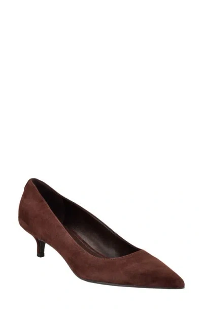 Calvin Klein Roxanna Pointed Toe Pump In Brown
