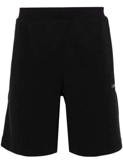 Calvin Klein Logo-print Detail Shorts In Black