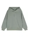 Calvin Klein Rubberised-logo Sweatshirt In Green