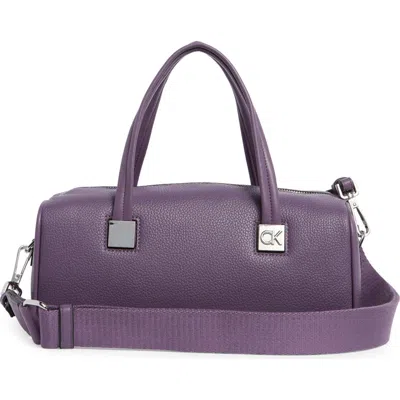 Calvin Klein Rue Satchel Bag In Purple