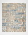 Calvin Klein Rush Blue/beige Power-loomed Rug, 10' X 14' In Multi