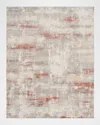 Calvin Klein Rush Blue/beige Power-loomed Rug, 8' X 10' In Multi