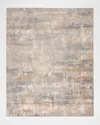 Calvin Klein Rush Blue/beige Power-loomed Rug, 8' X 10'