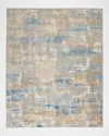Calvin Klein Rush Blue/beige Power-loomed Rug, 8' X 10' In Multi