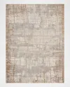 Calvin Klein Rush Ivory/blue Power-loomed Rug, 10' X 14' In Brown