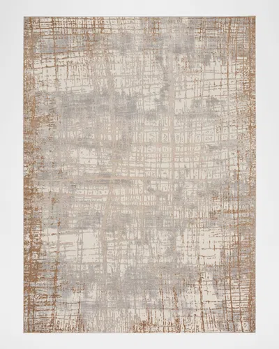 Calvin Klein Rush Ivory/blue Power-loomed Rug, 10' X 14'