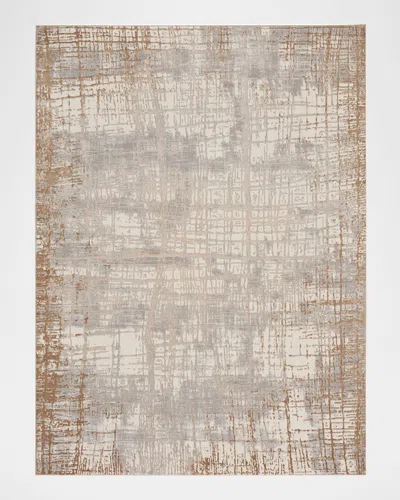 Calvin Klein Rush Ivory/blue Power-loomed Rug, 9' X 12'