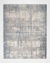 Calvin Klein Rush Ivory/blue Power-loomed Rug, 9' X 12'