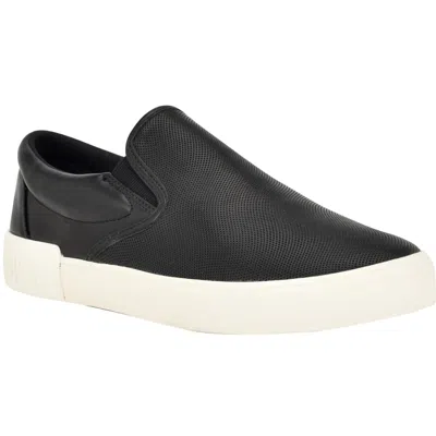 Calvin Klein Ryor Mens Cushioned Footbed Man Made Casual And Fashion Sneakers In Black