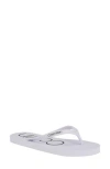 Calvin Klein Salma Flip Flop In White