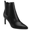 Calvin Klein Samara Womens Stretch Man Made Mid-calf Boots In Black