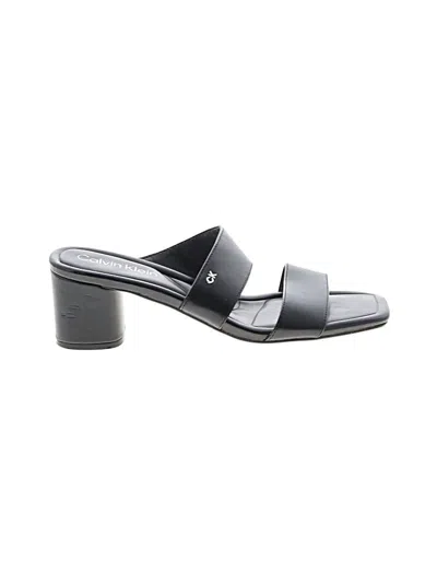 Pre-owned Calvin Klein Sandals In Black