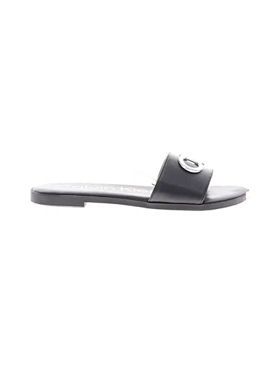Pre-owned Calvin Klein Sandals In Black
