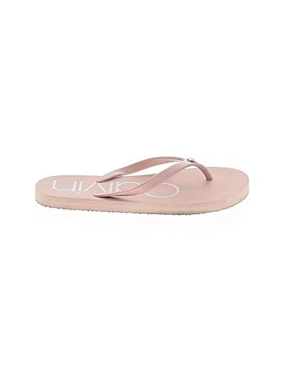 Pre-owned Calvin Klein Sandals In Pink