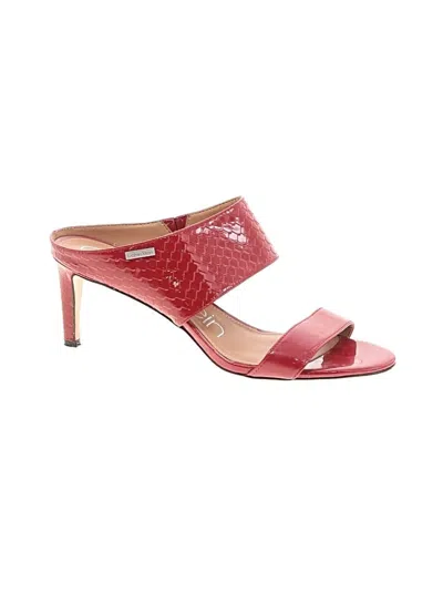 Pre-owned Calvin Klein Sandals In Red