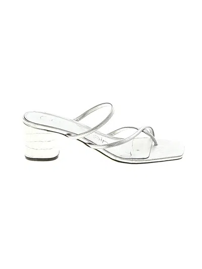 Pre-owned Calvin Klein Sandals In Silver
