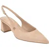 Calvin Klein Sarra Slingback Pointed Toe Pump In Neutral
