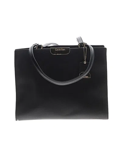 Pre-owned Calvin Klein Satchel In Black