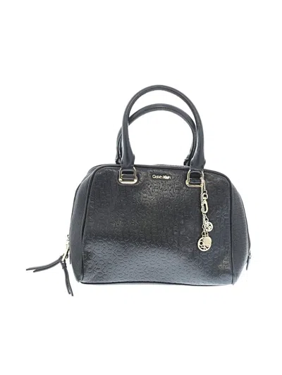 Pre-owned Calvin Klein Satchel In Black