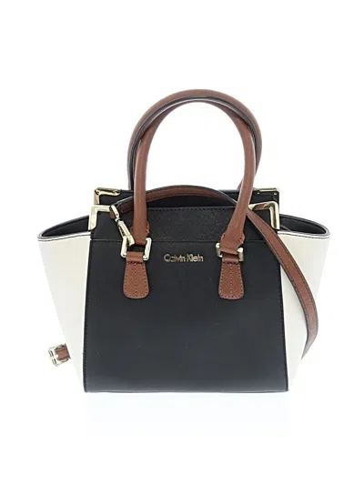 Pre-owned Calvin Klein Satchel In Black