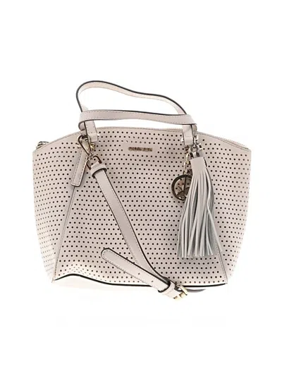 Pre-owned Calvin Klein Satchel In Ivory