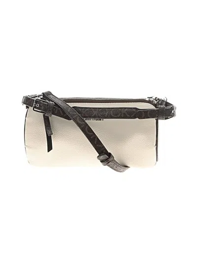 Pre-owned Calvin Klein Satchel In White
