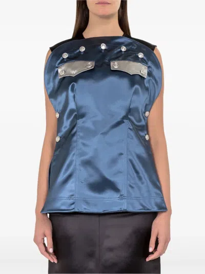 CALVIN KLEIN SATIN BLOUSE